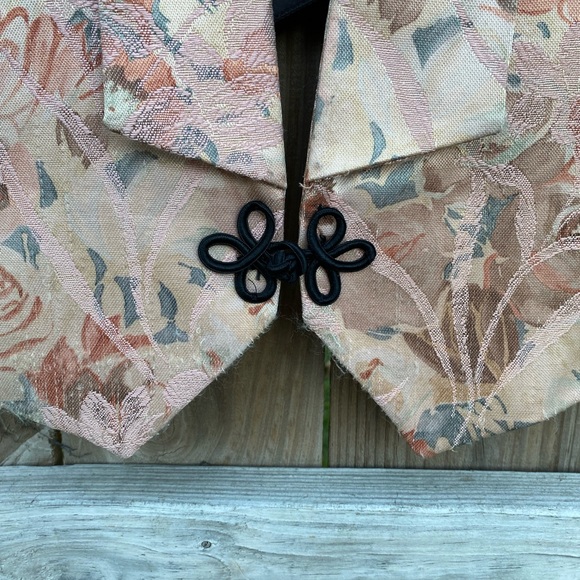 Vintage Notations Pink Floral Vest - Picture 3 of 6